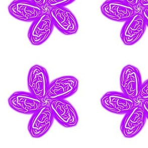 Funky Flowers Papura Soft Edge Purple Star Flower