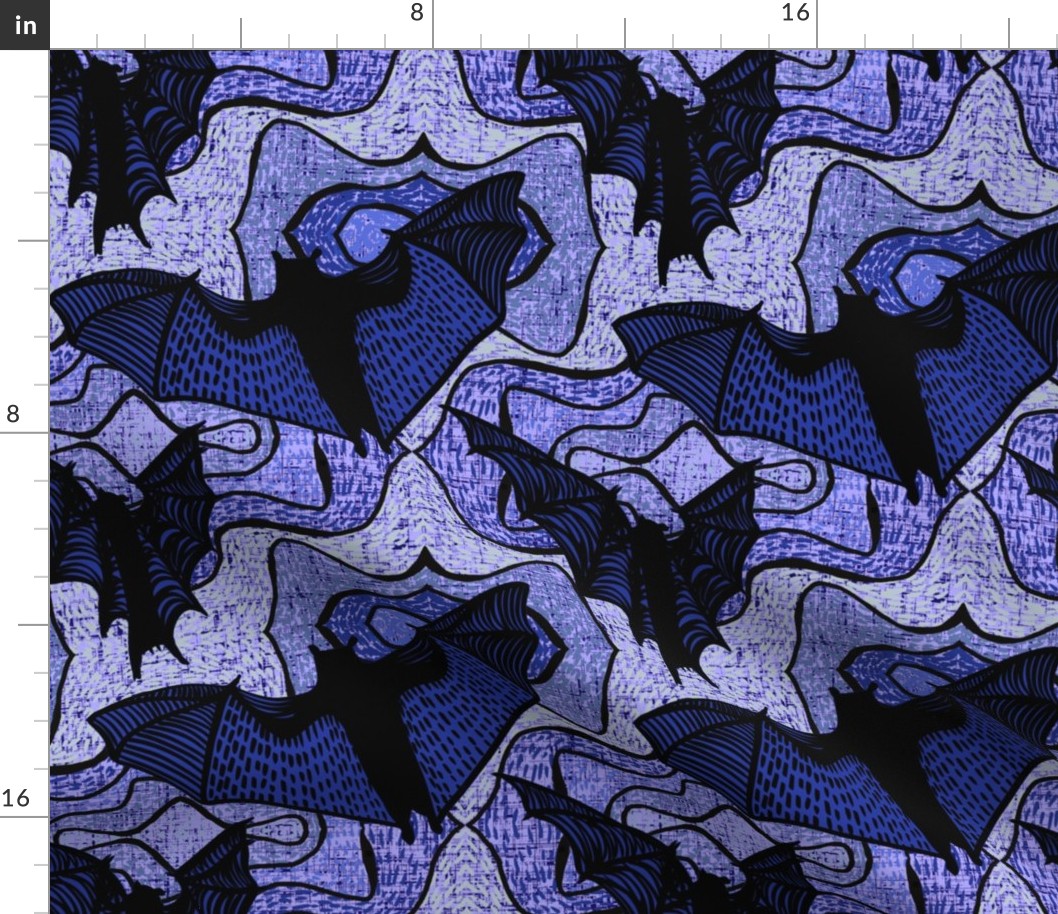 Hallowed Bats Embroidered at Twilight by Su_G_©SuSchaefer 