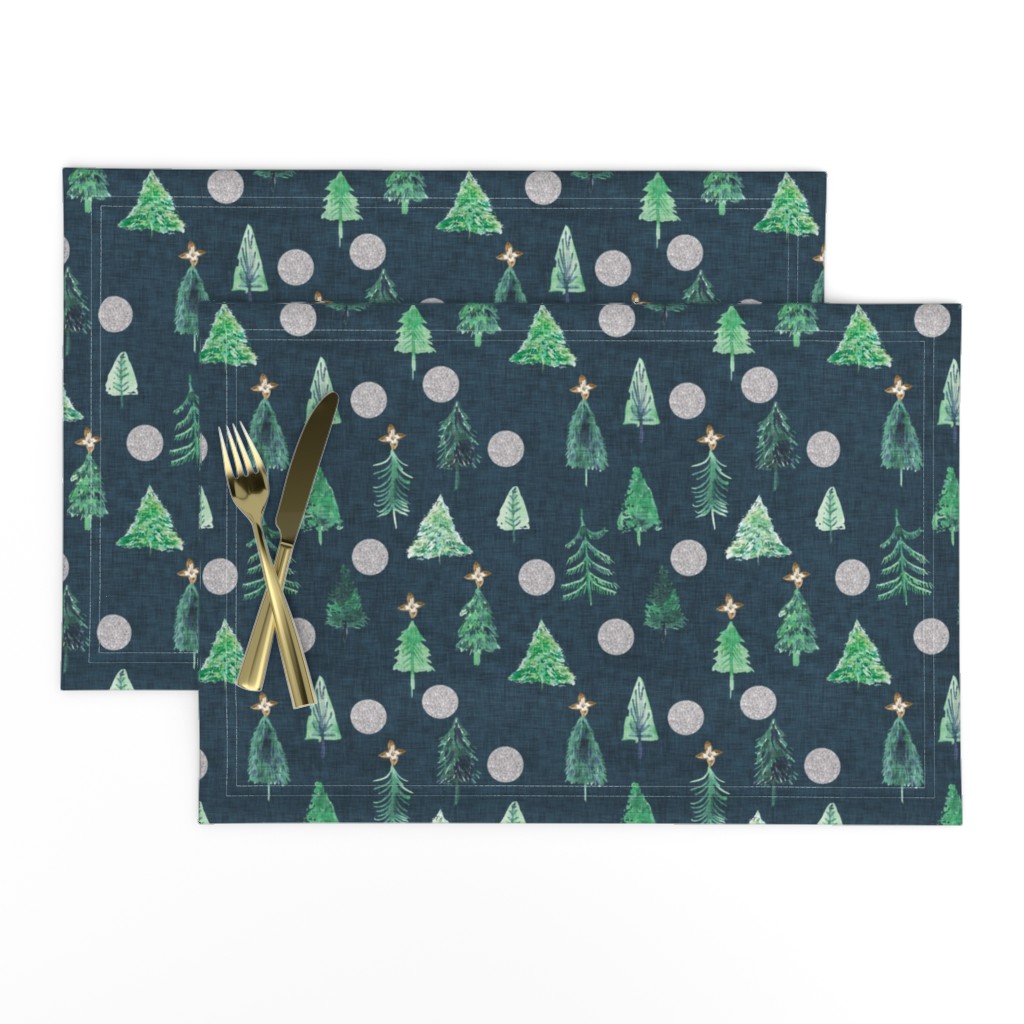 Oh Christmas Tree  (navy) 