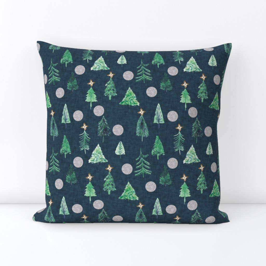 Oh Christmas Tree  (navy) 