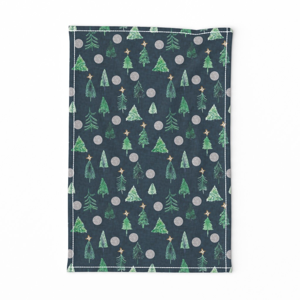 Oh Christmas Tree  (navy) 