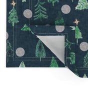 Oh Christmas Tree  (navy) 