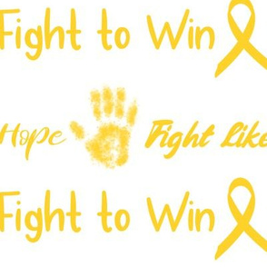 Fight like a kid large scale - children's cancer positive words