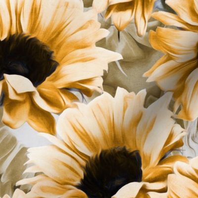 Dreamy Autumn Sunflowers