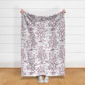 Soft Violet Citrus Grove Toile