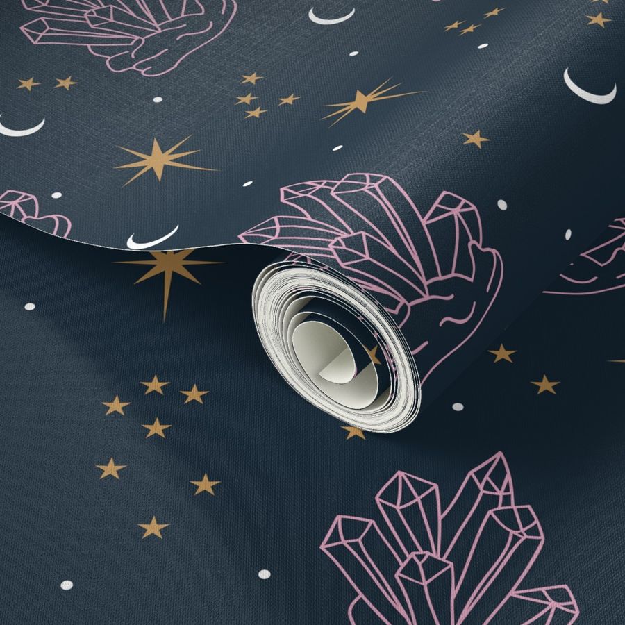 Trust the universe moon stars and spirit | Spoonflower