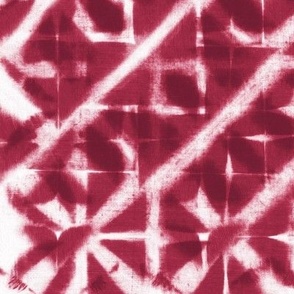 Viva magenta and white hand painted shibori tie-dye