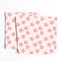 Leopard print stars seasonal Christmas animal print pastel pink girls nursery