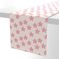 Leopard print stars seasonal Christmas animal print pastel pink girls nursery