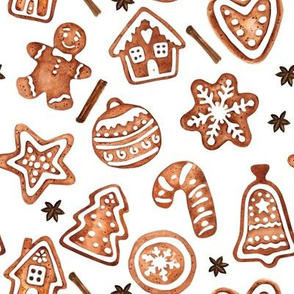 Gingerbread Cookies // White