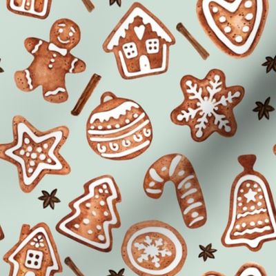 Christmas Gingerbread Cookies // Sage Gray