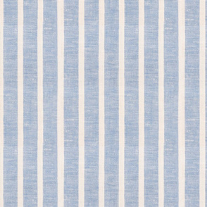 Blue Linen Towel Vertical