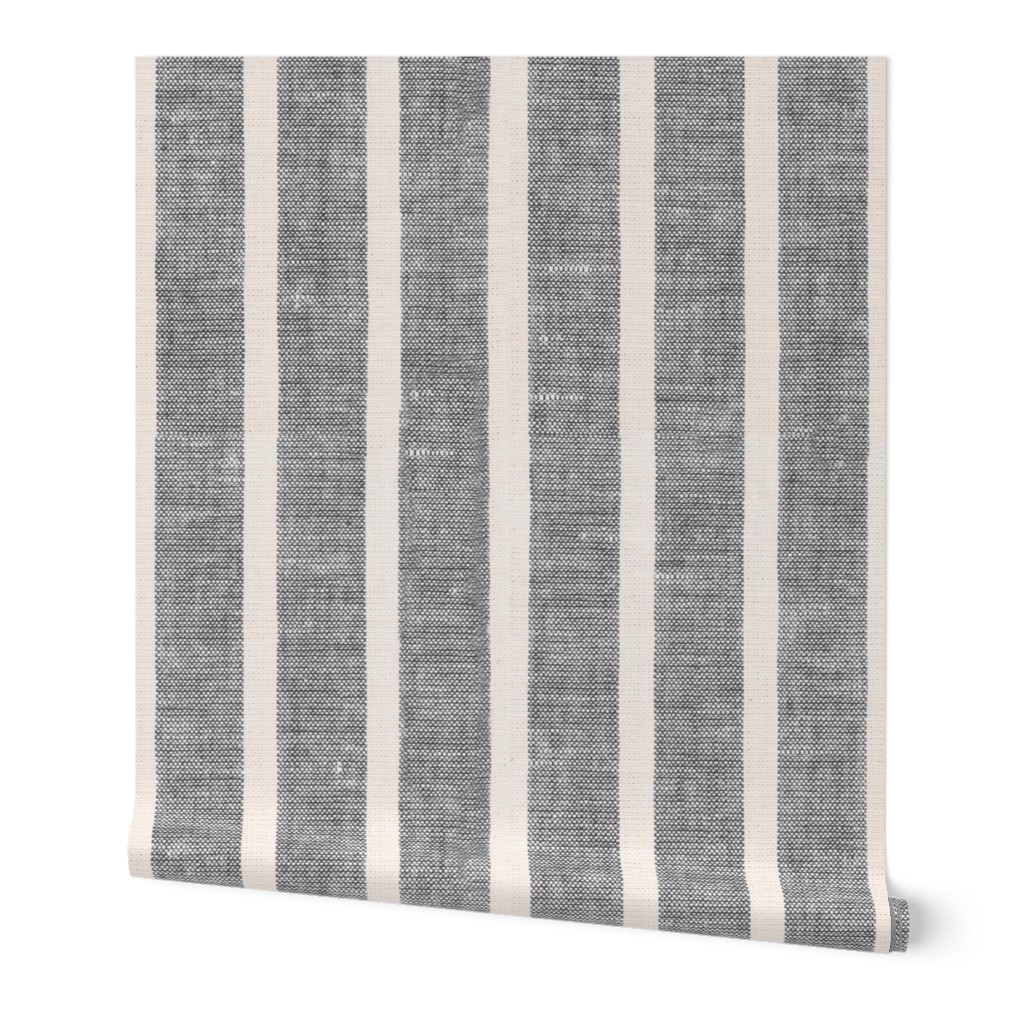 Gray Linen Towel Vertical