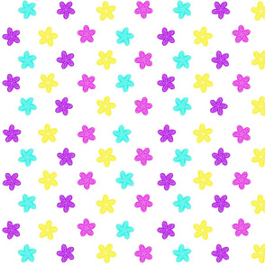 Soft Stars Pastel Star Flowers.