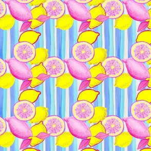 Pink Lemonade | stripes and lemons