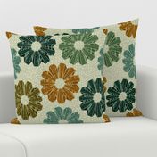 art deco floral 3x