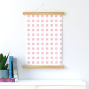 pink linen squares- 1 inch