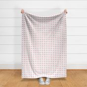 pink linen squares- 1 inch