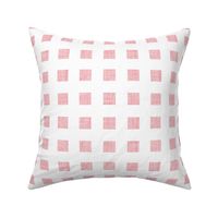 pink linen squares- 1 inch