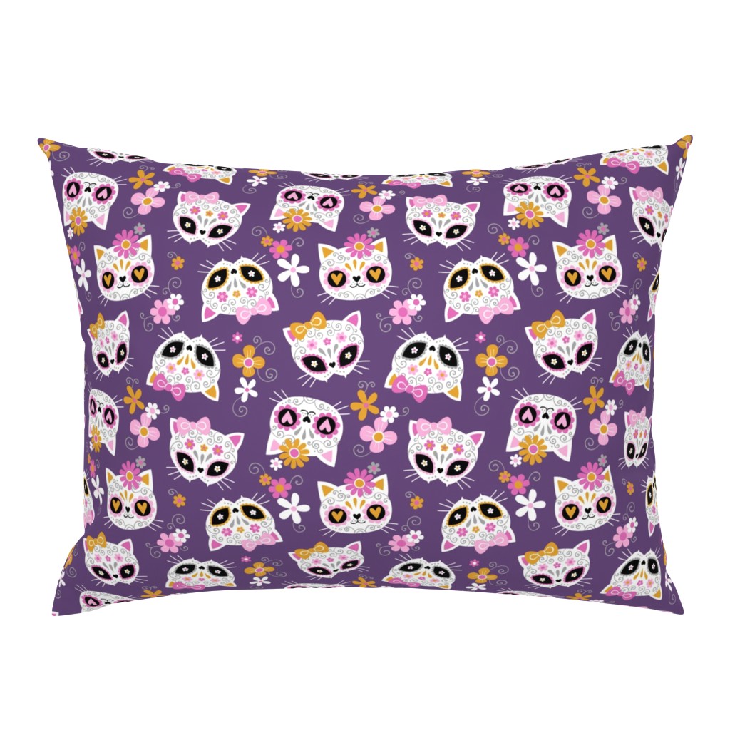 Cute Halloween Cats / Purple