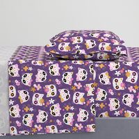 Cute Halloween Cats / Purple