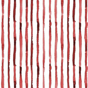 stripe red watercolor