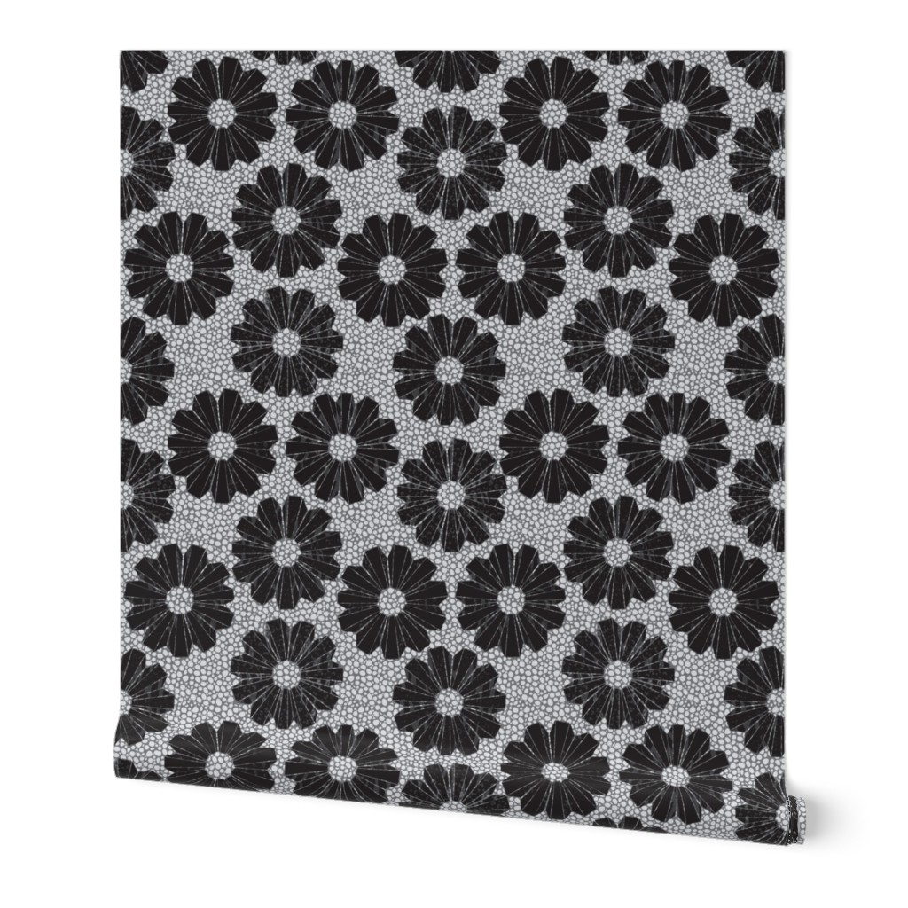 art deco floral on shagreen 4 color