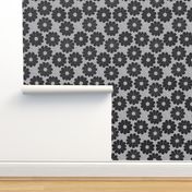 art deco floral on shagreen 4 color