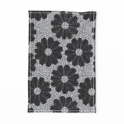 art deco floral on shagreen 4 color