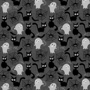 Halloween Cats and Ghosts