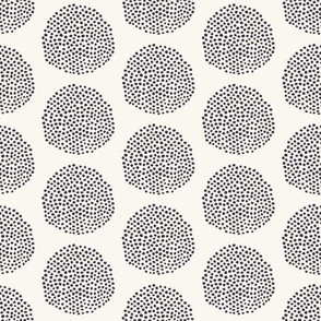  Seamless vector pattern. Modern geometric hand drawn seed circle. 