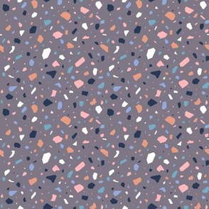 Terrazzo Eggplanty - Small Scale