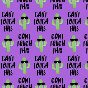 Can't touch this - cactus with sunnies - purple  - LAD19
