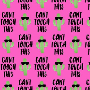 Can't touch this - cactus with sunnies - pink  - LAD19