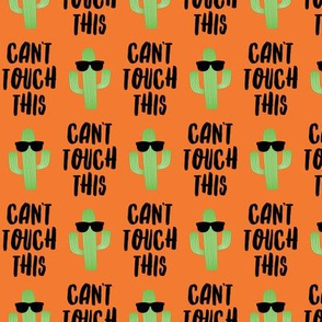 Can't touch this - cactus with sunnies - orange - LAD19