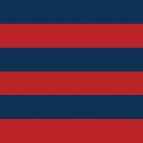 red and navy rugby style stripe 3 inches