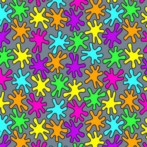 Splat! - neon rainbow colours 