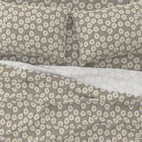 daisy fabric - sfx0906 taupe - nursery fabric, floral fabric, earth toned fabric, trendy floral fabric, baby bedding fabric 