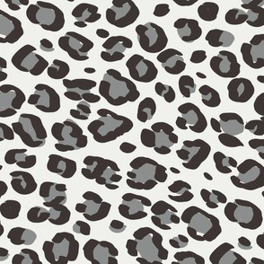 leopard print fabric sfx1501 dove - animal print, cheetah print, leopard print - baby girl, nursery