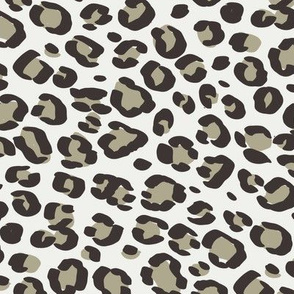 leopard print fabric sfx0513 eucalyptus - animal print, cheetah print, leopard print - baby girl, nursery