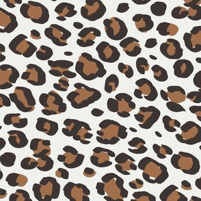 leopard print fabric sfx1336 pecan - animal print, cheetah print, leopard print - baby girl, nursery