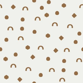 shapes fabric - chipmunk sfx1044 - nursery fabric, baby fabric, earth toned fabric, warm tones fabric, trendy boho fabric