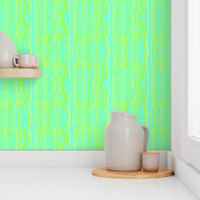 GREEN BLUE WAVY STRIPES