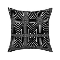 Black and White Wicker Pattern 