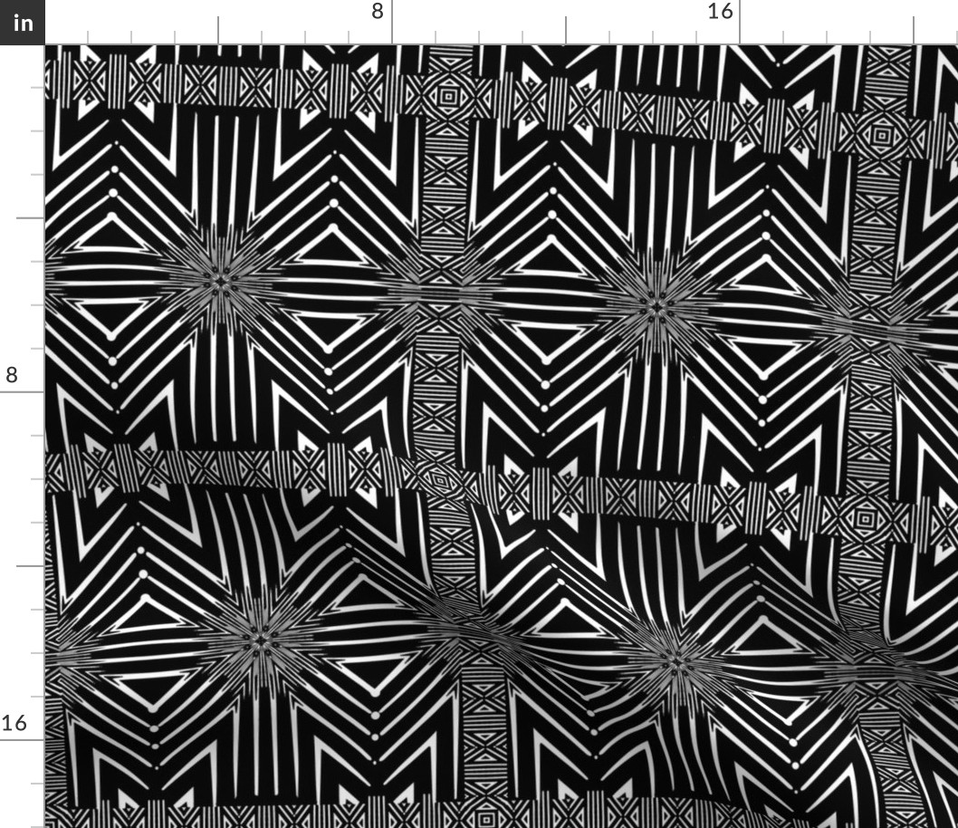 Black and White Wicker Pattern 