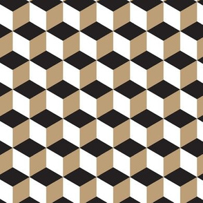 19-12s Cube Abstract Khaki White Black Tan 
