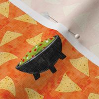 Chips and Guacamole - guac on orange - LAD19