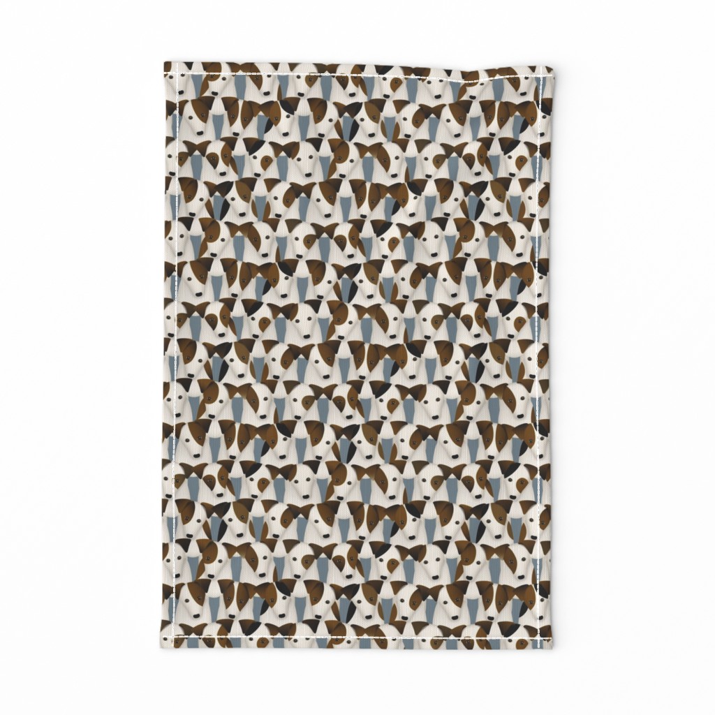 lots of terriers - parson jack russells - JRT PRT dog pattern - small