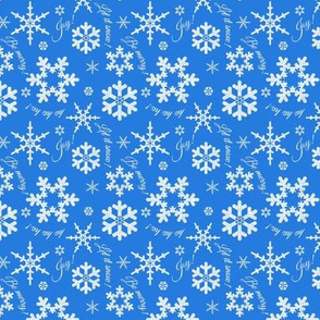 Let It Snow Brilliant Blue Small