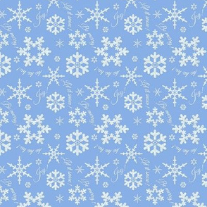 Let It Snow Soft Blue Small